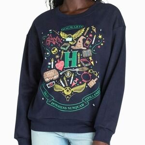Light Up Harry Potter Hogwarts Graphic Sweatshirt Size M